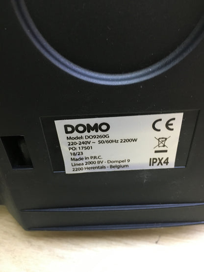 DOMO DO9260G Barbecue Tischgrill mit Windschutzscheibe, 2200W, I29641