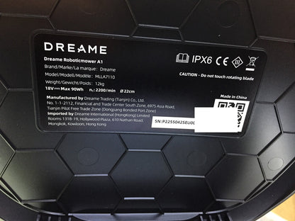 DREAME Intelligent Robotic Lawnmower A1 (MLLA7110), I33389 