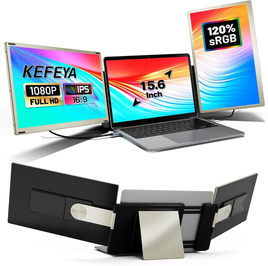 Kefeya S6 Portable Monitor Extension for Laptop 15.6 1920x1080 OLED HDMI USB-C 