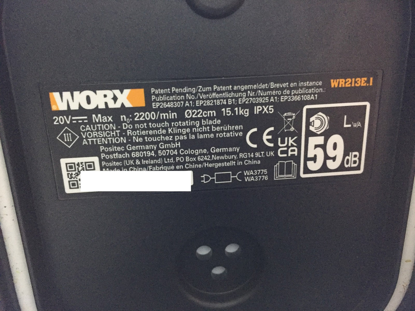 WORX Landroid Vision L1300 Mähroboter WR213E.1 für Gärten bis 1300m² I33546