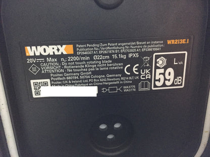 WORX Landroid Vision L1300 Mähroboter WR213E.1 für Gärten bis 1300m² I33546