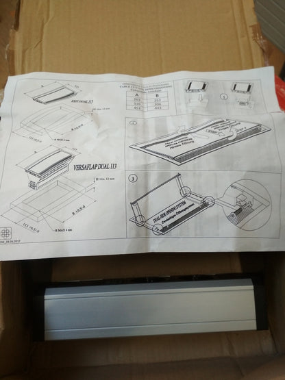Kopp 939608010 VersaFLAPDUAL Einbausteckdose, I00453