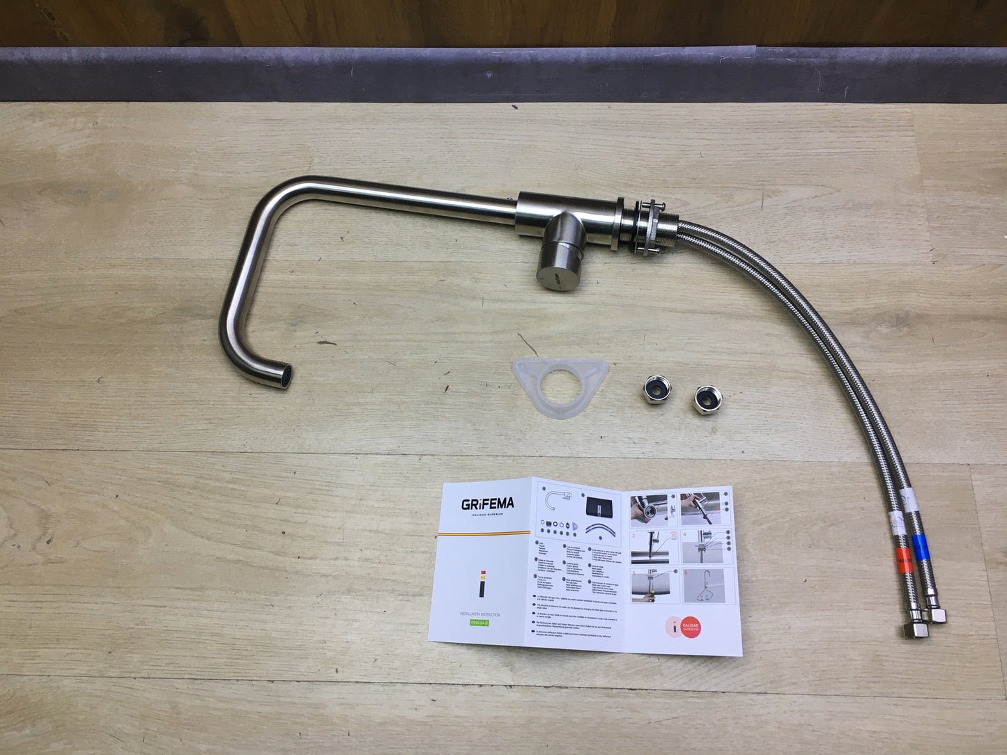 GRIFEMA G4009 Küchenarmatur, Wasserhahn Küche Edelstahl, I31391