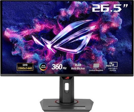 ASUS ROG Strix OLED XG27ACDNG Monitor 26.5" WQHD 2560x1440 NVIDIA G-Sync 360Hz