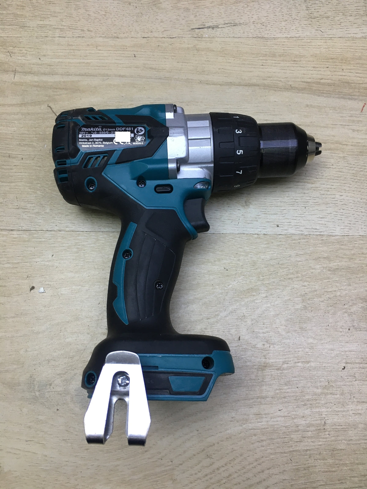 Makita DDF481RTJ cordless drill/driver, without battery, with charger, I31286 