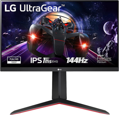LG UltraGear 24GN65R-B Gaming Monitor 23.8" FHD 1920x1080 AMD FreeSync 144Hz 