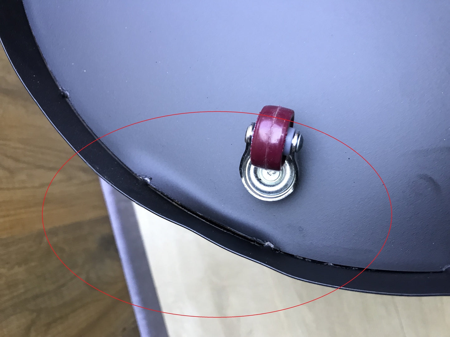 RUECAB 2851 Holzpellets rund Kaminofen Metalleimer mit Deckel, I30355