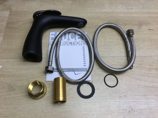 BeeLee Waschtischarmatur Wasserhahn, schwarz, I29425