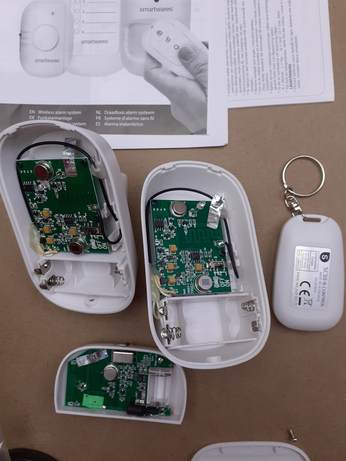 Smartwares SC50-6 Drahtloses Minialarm-Set, I05691