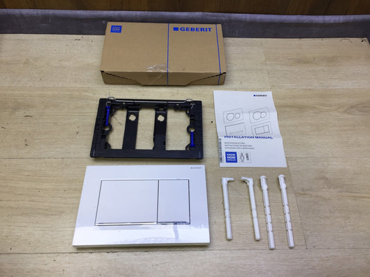 Geberit 115883KJ1 actuator plate SIGMA30 white, dual flush, I33111