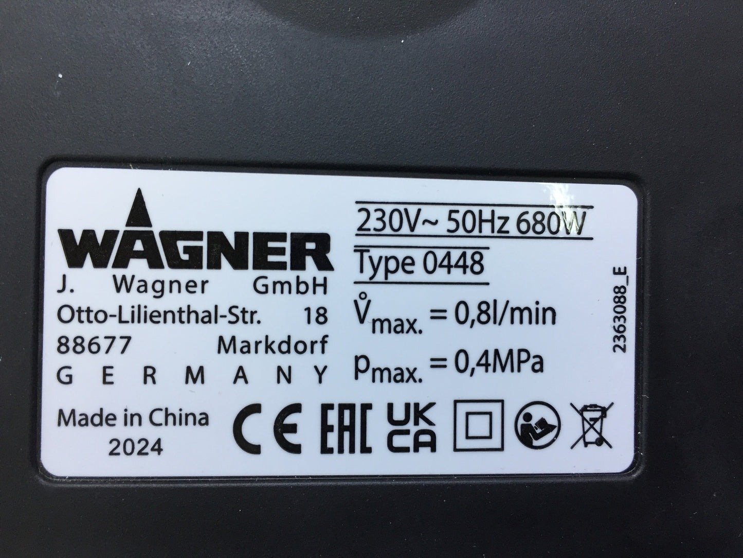 Wagner W950 FLEXiO Farbsprühsystem Universal-Sprühsystem 800 ml, I32709