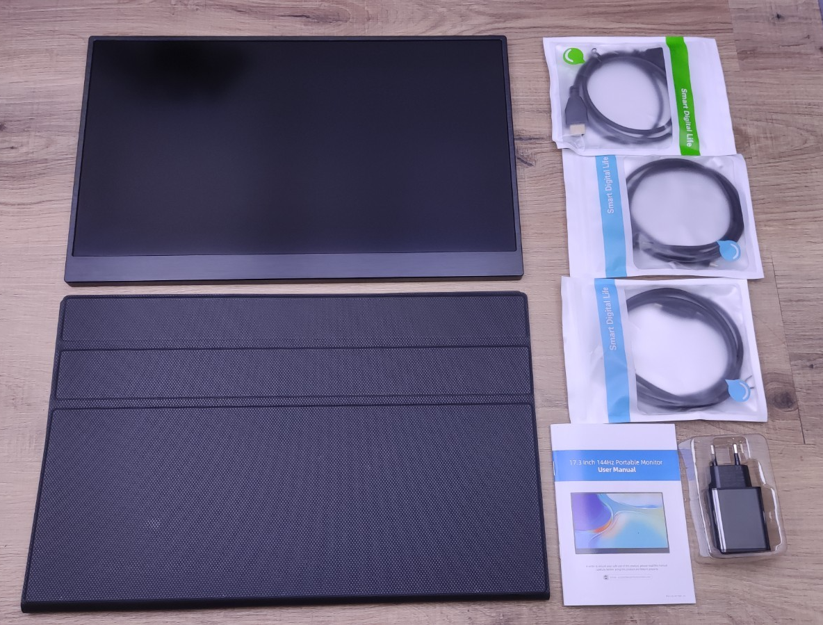 Uperfect Tragbarer Monitor 17,3" 1920x1080 USB-C Mini HDMI 144Hz Lautsprecher