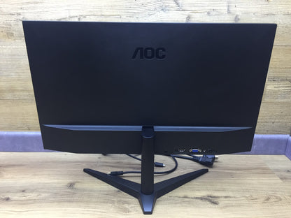 AOC 24B1H Monitor 23.6" FHD 1920x1080 VGA HDMI MVA Panel 60Hz 5ms (GtG) black 