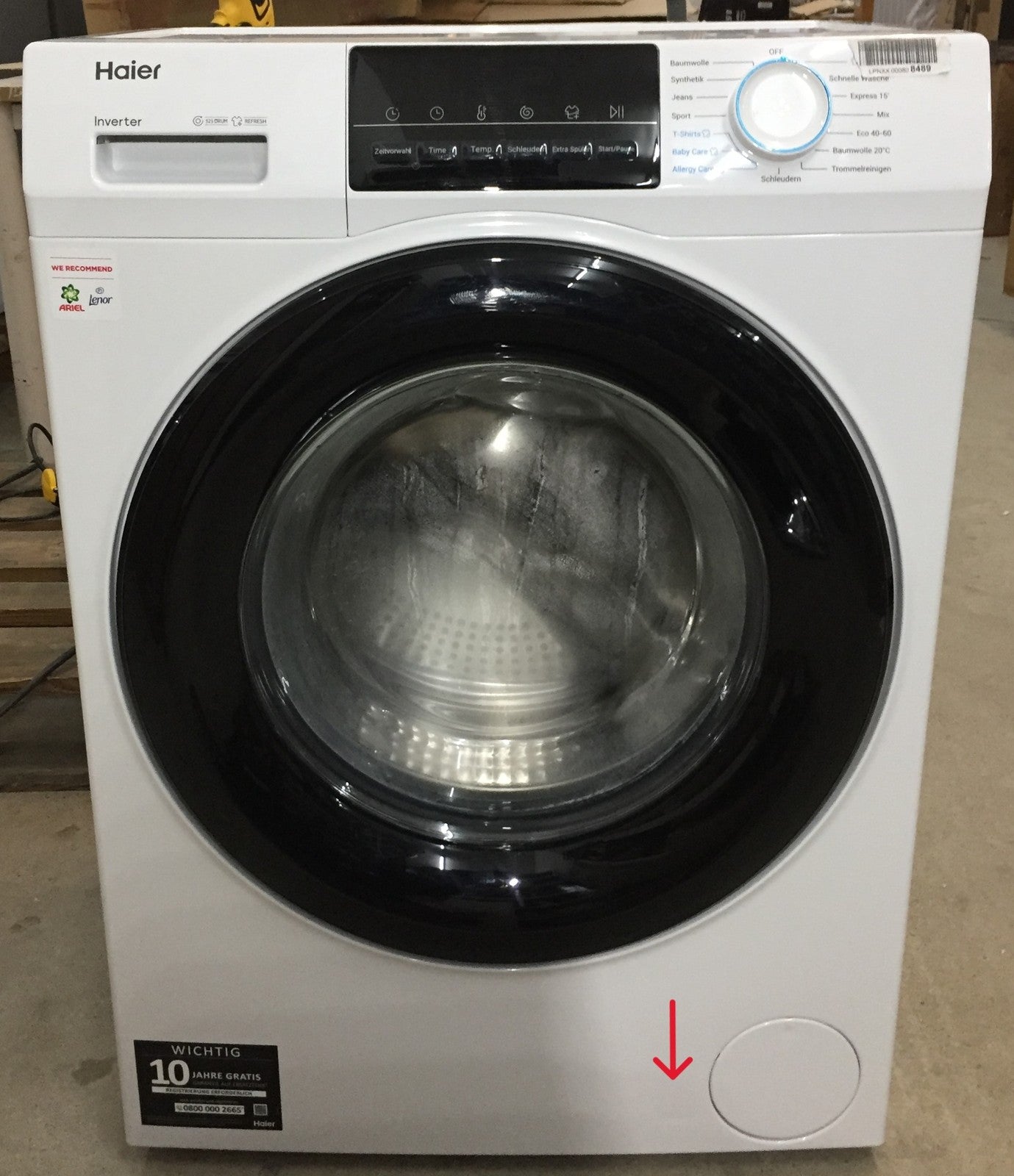 HAIER Frontlader Waschmaschiene HW80-BP14929, 8 Kg, I34351