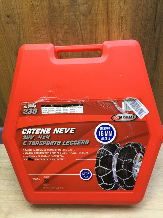 START GRUPPRO 230 2 Schneeketten 16 mm, Gruppe 230 Ketten Schnee Auto, I31005