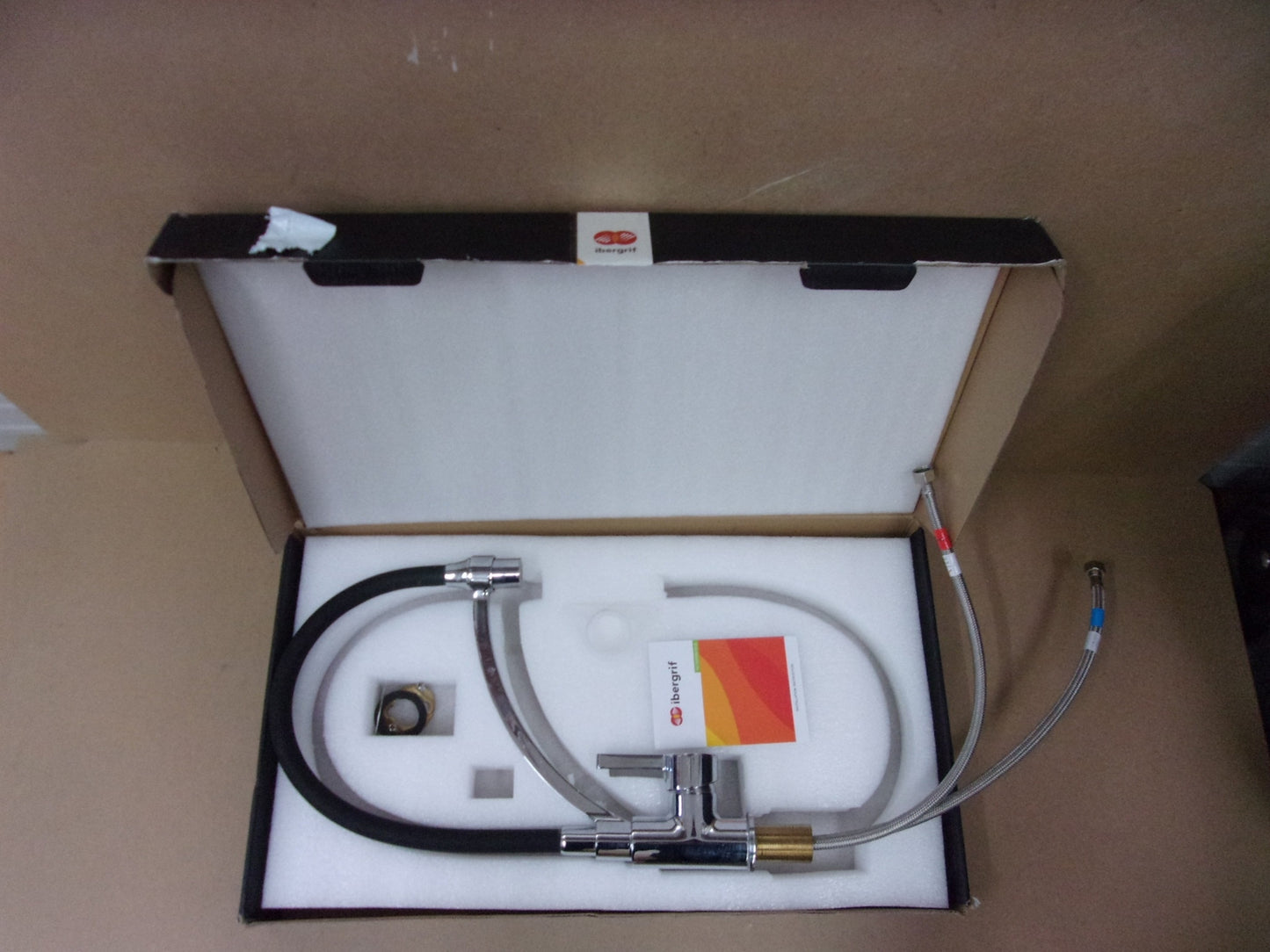 IBERGRIF M22129-2 Küchenarmatur mit Brause, Chrom, I07771