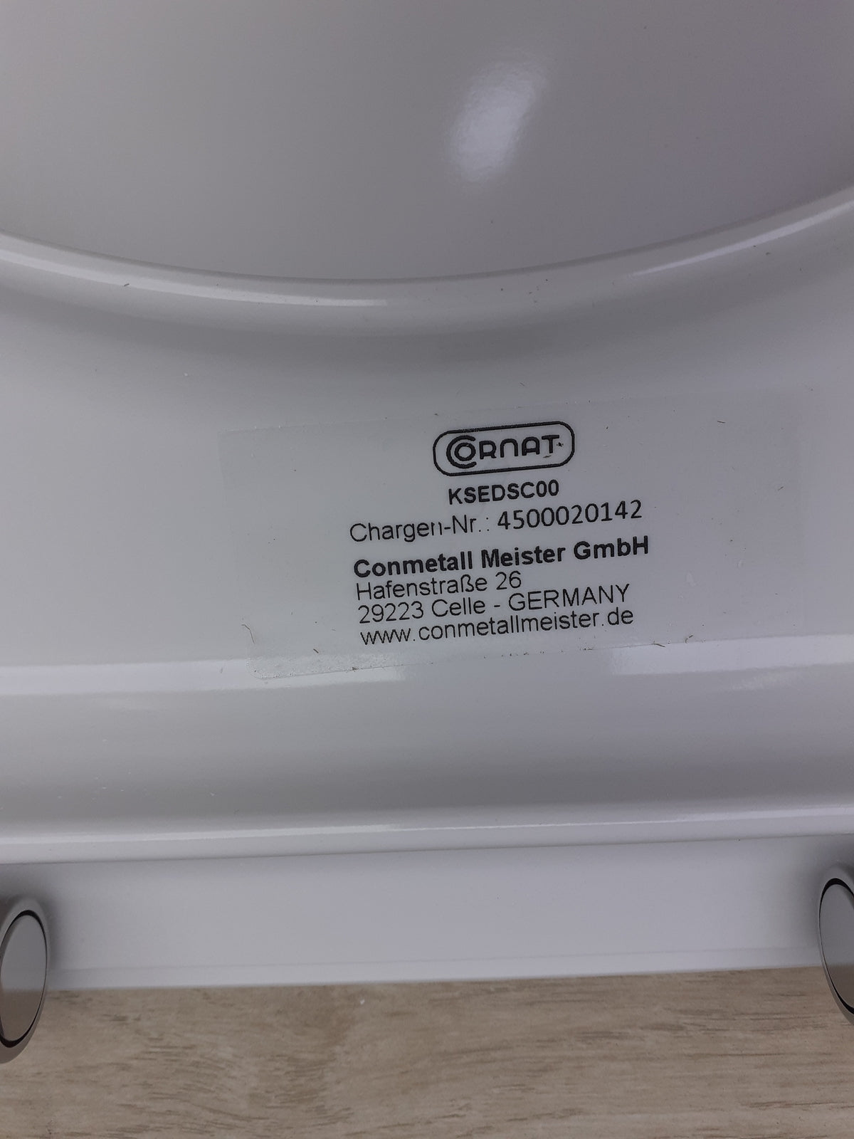 Cornat WC-Sitz "Edolo" KSEDSC00, Klassisch weißer Look Duroplast, I17300