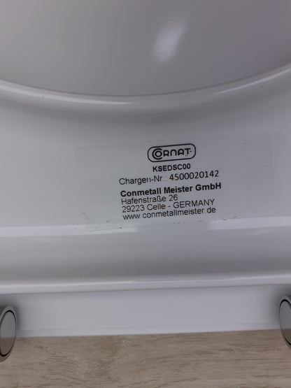 Cornat WC-Sitz "Edolo" KSEDSC00, Klassisch weißer Look Duroplast, I17300