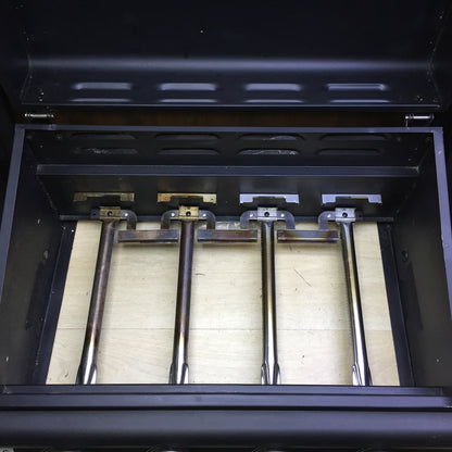 Landmann GrillChef Gasgrill 4Br 1Sb Grillfläche 65x40 cm schwarz 12754 I32855