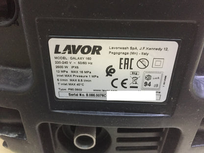 Lavor Galaxy 160 Hochdruckreiniger 160 bar 2500 W, I30804