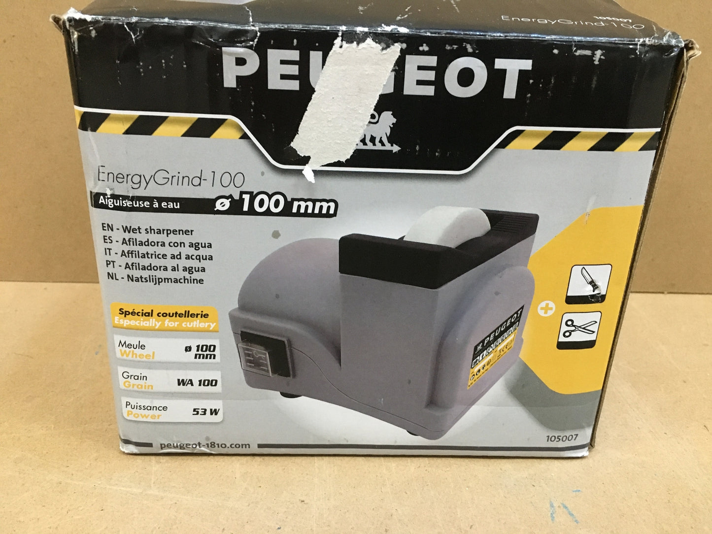 Peugeot ENERGYGrind-100 Nass-Schleifmaschine 100 mm 53 Watt, I12447