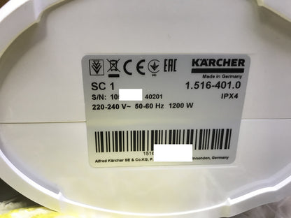 Kärcher steam cleaner SC 1 (1.516-401.0), steam pressure 3 bar, I32023