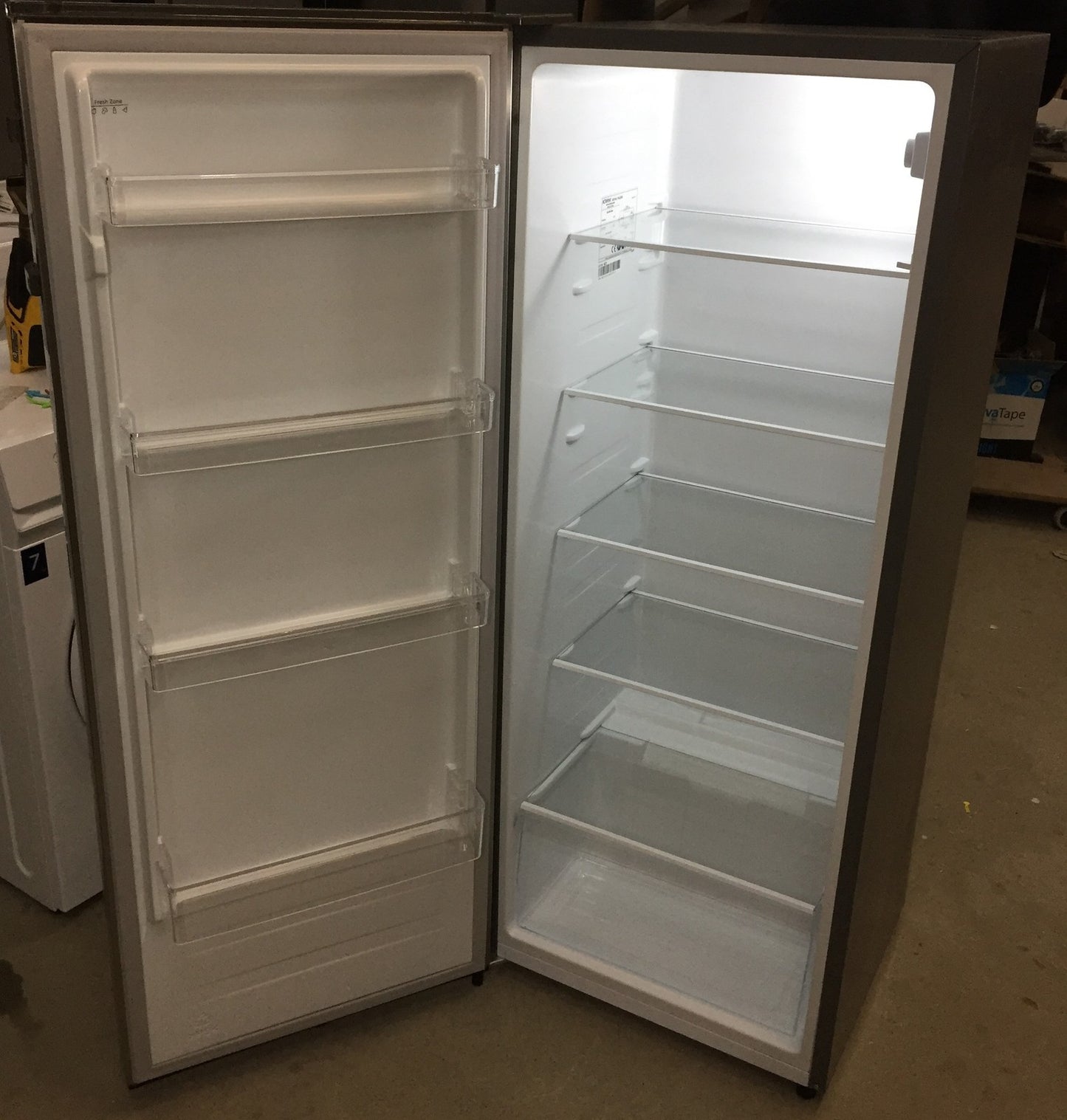 Bomann VS 7316.1 IX Vollraumkühlschrank 242 L 143 cm Edelstahl-Optik (733169)