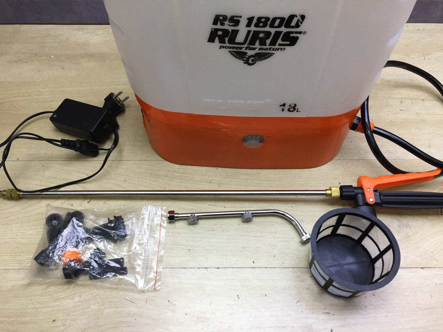 Ruris RS1800 Elektrischer Drucksprüher, 18 l, Teleskoplanze, I34140