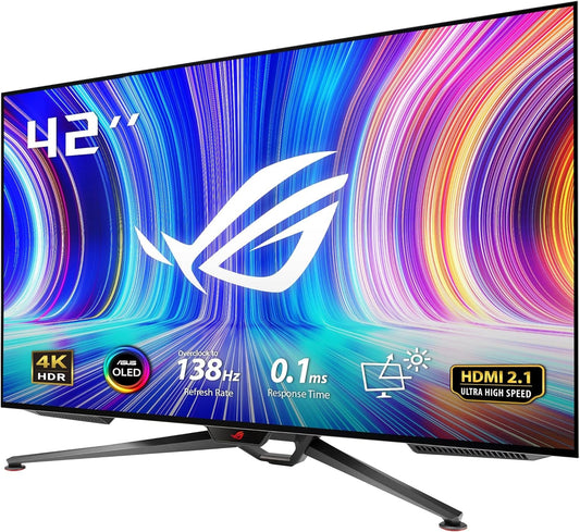 ASUS ROG Swift PG42UQ 4K OLED Monitor 41.5" UHD 3840x2160 NVIDIA G-Sync 120Hz