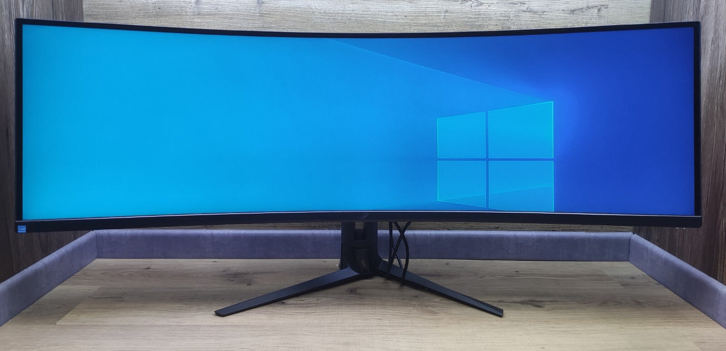 ASUS ROG Strix XG49WCR Monitor 49" DQHD 5120x1440 HDR USB-C Adaptive Sync 165Hz 