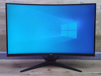 AOC C27G2ZE/BK Gaming Monitor 27" Curved FHD HDMI DP AMD FreeSync 240Hz 0.5ms 