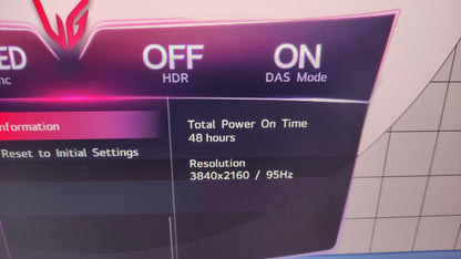 LG UltraGear 27GR93U-B 4K Monitor 27" UHD 3840x2160 HDR NVIDIA G-Sync 144Hz 1ms