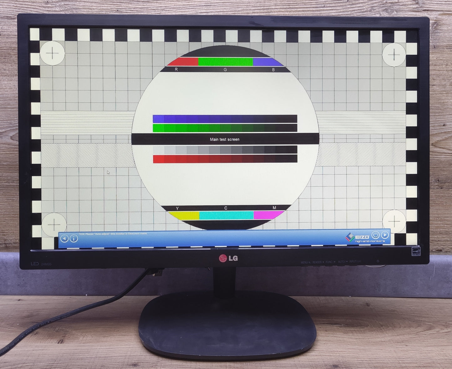 LG 24M35A-B Monitor 23.6" FHD 1920x1080 VGA TN Panel 60Hz 5ms (GtG) Speakers 