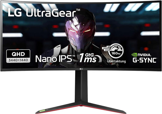 LG UltraGear 34GN850P-B Gaming Monitor 34" UWQHD 3440x1440 HDR FreeSync 160Hz 