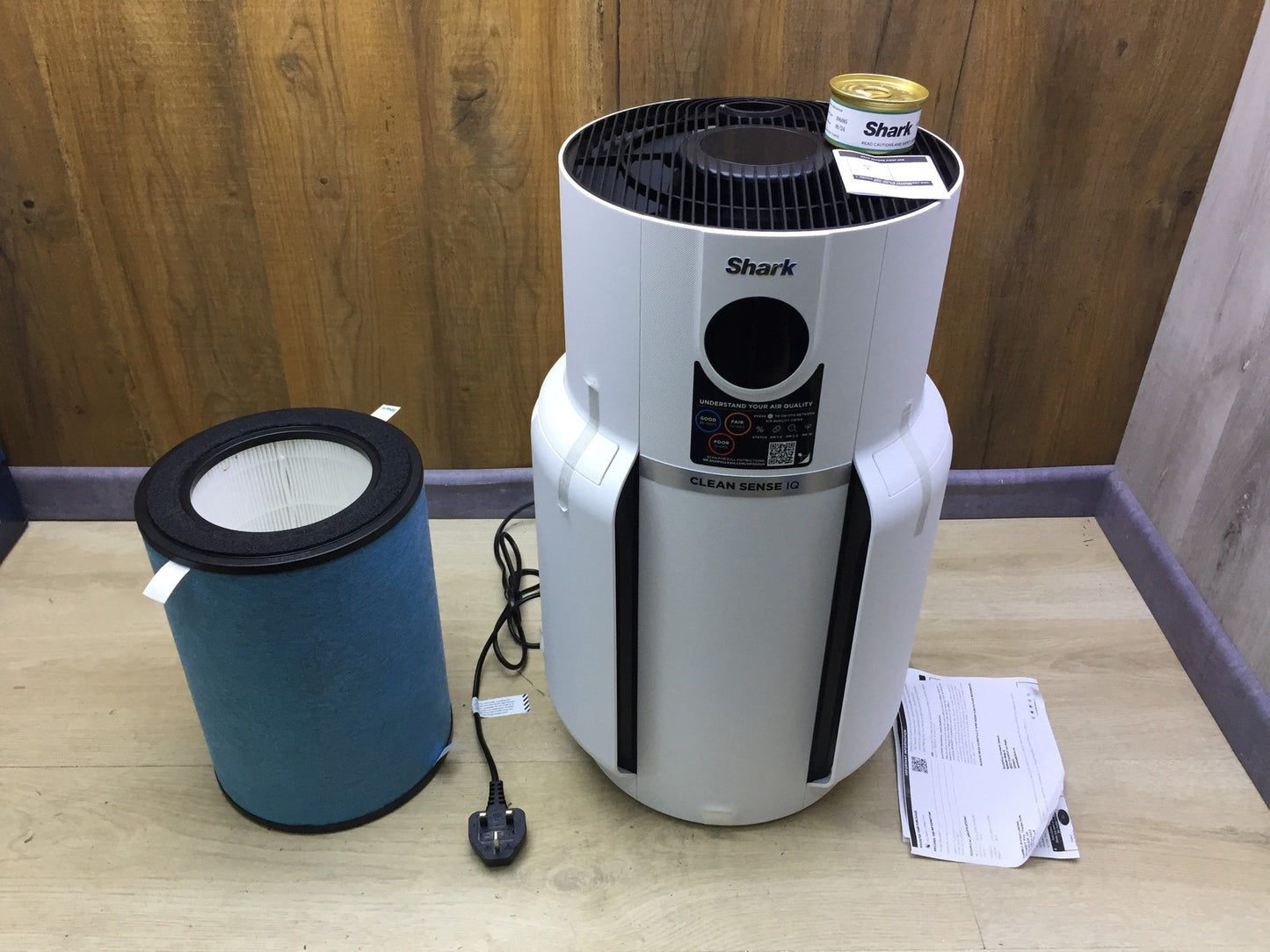 Shark HP300UK Luftreiniger für Räume bis 130 m², HEPA-Filter bis 5 Jahre, I33726