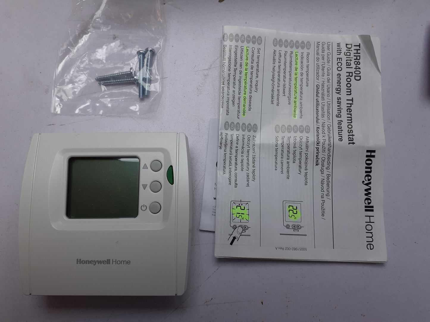 Honeywell Home THR840DEU DT2 Thermostat, V12660
