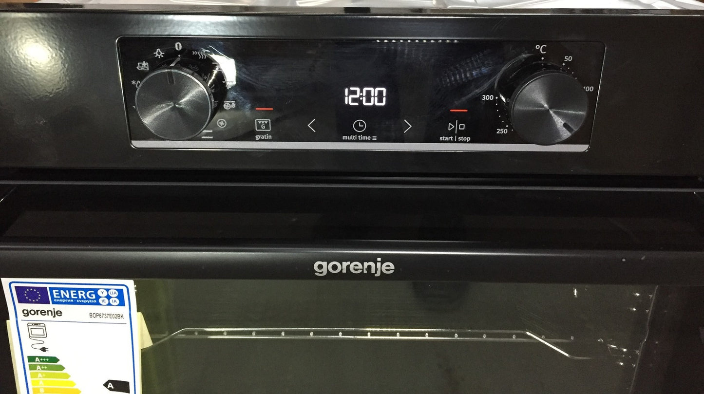 Gorenje G400 BOP6737E02BK Multisystem Backofen Einbau 77L AirFry 300°C schwarz