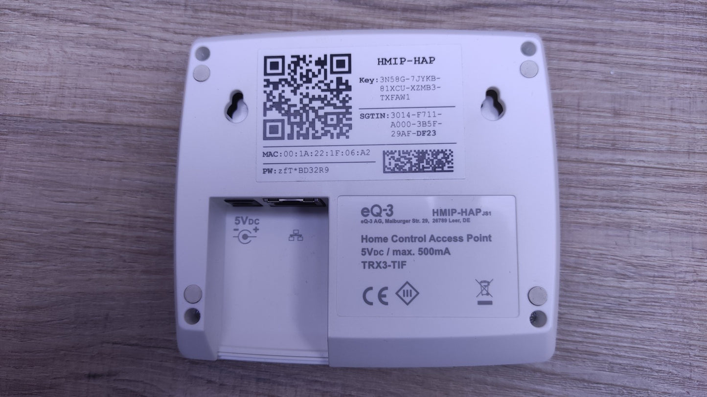 Homematic HMIP-HAP Control Access Point Gateway 140887A0, I34326