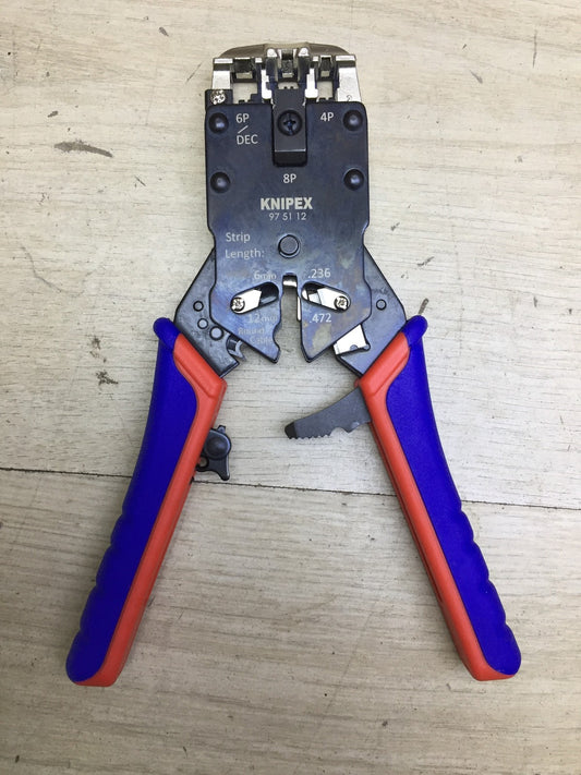 KNIPEX 975112 Crimping pliers for Western plugs, I33162 