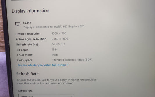 COOLHOOD Tragbarer 2K Monitor 13.3" 2560x1600 HDMI USB-C IPS 16:10 schwarz