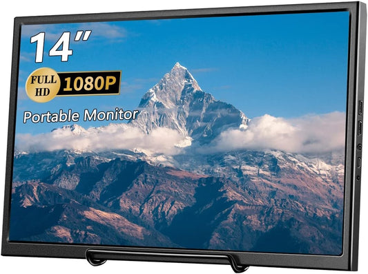 ZFTVNIE Portable Monitor (HD-156) 14" FHD 1920x1080 IPS HDM 60Hz Lautsprecher
