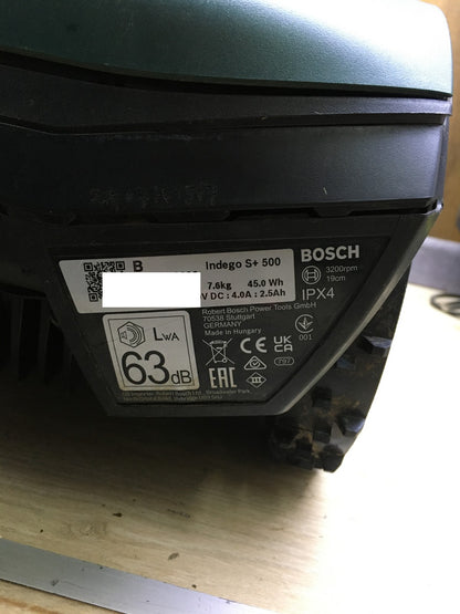 Bosch Rasenmäher Roboter Indego S+ 500, Rasenflächen bis 500 m², I34406