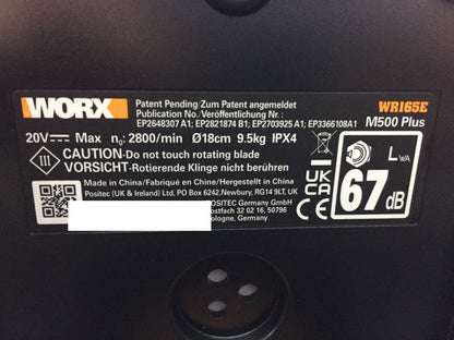 WORX Landroid M500 PLUS WR165E Mähroboter bis 500 qm, I34207
