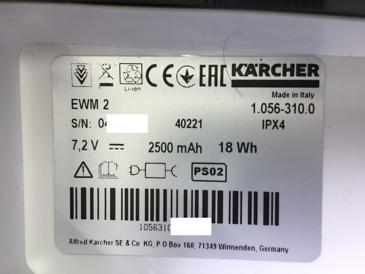 Kärcher Elektrischer Wischmopp EWM 2 (1.056-310.0), I33869