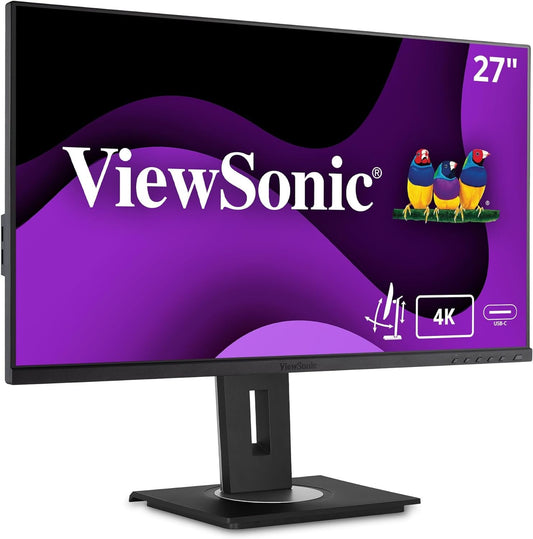 ViewSonic VG2756-4K Docking 4K Monitor 27" UHD 3840x2160 USB-C HDMI (VS18303)