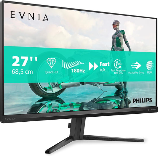 Philips Evnia 27M2N3500NL Monitor 27" WQHD 2560x1440 HDR10 Adaptive Sync 180Hz