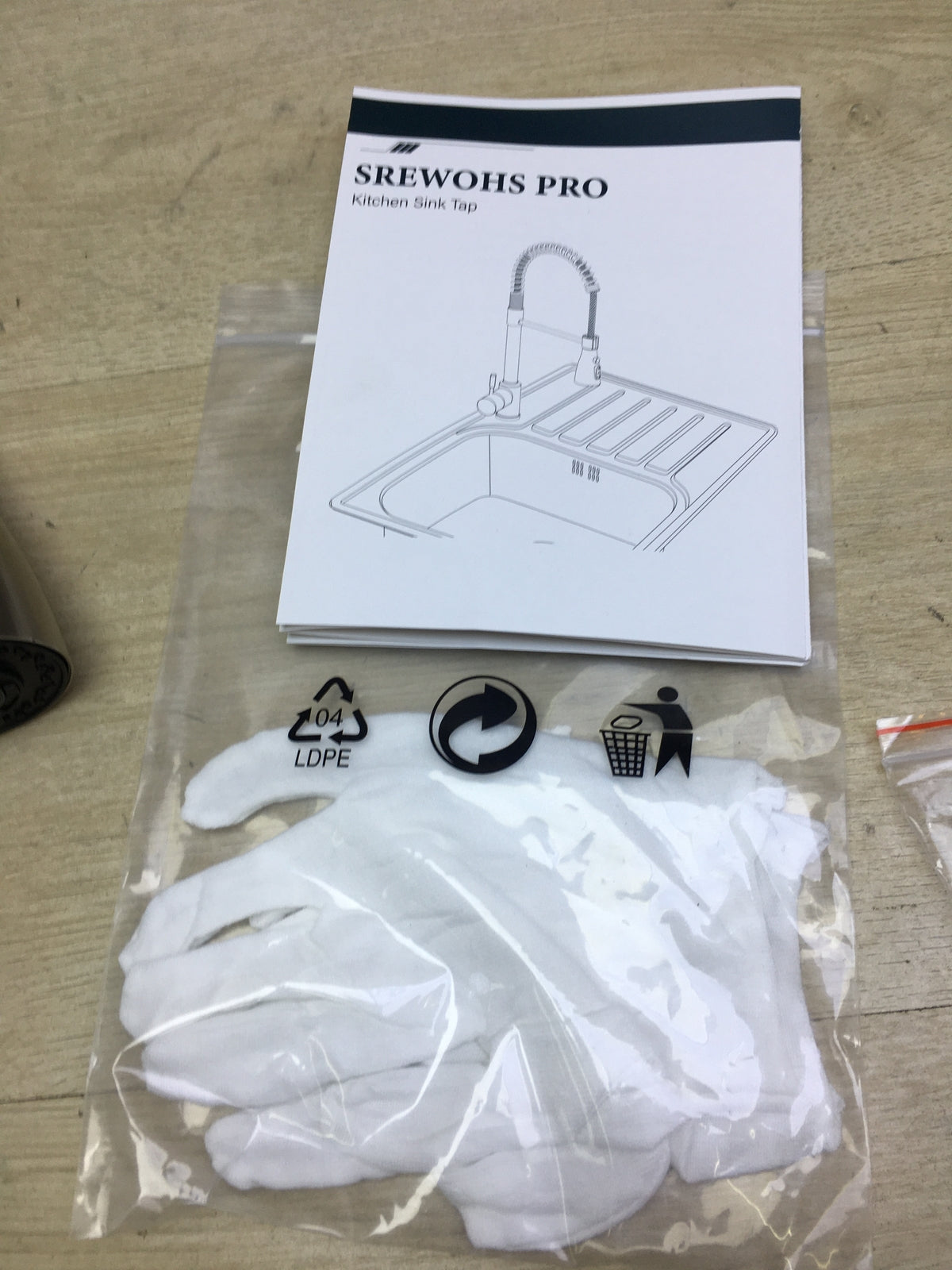 SREWOHS PRO E10005 Küchenarmatur, Wasserhahn, Hoher Auslauf (160mm), I31011