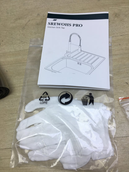 SREWOHS PRO E10005 Küchenarmatur, Wasserhahn, Hoher Auslauf (160mm), I31011