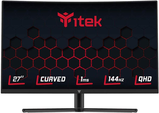 iTek GGC ITMC27V141QHD Curved Monitor 27" WQHD 2560x1440 DP HDMI HDR Ready 144Hz
