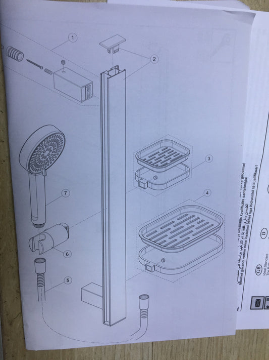 Ideal Standard BD586XG shower set, black, I31589 